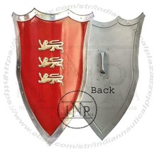 GOT Lannisters Lion Dragon Hand Forged Medieval Battle Armor sca/larp Shield - £126.88 GBP