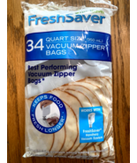 FoodSaver FreshSaver Quart-sized Vacuum Zipper Bags 34ct REUSEABLE  NEW ... - $316.86 MXN