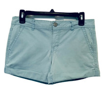 Prince &amp; Fox Beachcomber Womens Size 8 Powder Blue Cuffed Cotton Chino Shorts - £11.76 GBP