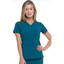 Dickies EDS Essentials V-Neck Scrub Top Workwear Medical Professional - £18.43 GBP