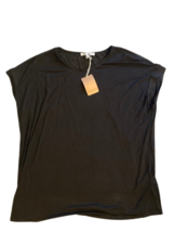 Green Envelope Womens Shirt Large Black Sleeveless Top Blouse - £7.34 GBP