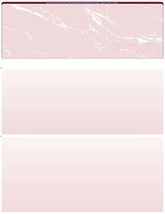 50 Blank Check Stock Paper - Check on Top - Marble - Burgundy - £5.69 GBP