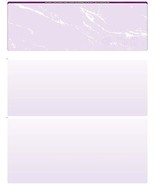 500 Blank Check Stock Paper - Check on top  Model 6588- Marble-Purple  - $23.09