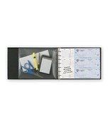7-Ring 3-on-a-Page Business Check Book Binder Vinyl Pouch Office Supplie... - $33.14 CAD