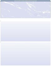 250 Blank Check Stock Paper - Check on Top Blue Marble - $18.05