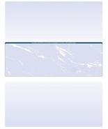 500 Blank Check Stock Paper - Check in Middle -  Blue - $23.09
