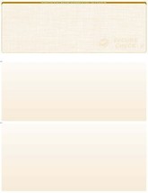 50 Blank Check Stock Paper - Check on Top -Linen - Gold - £5.67 GBP