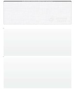 50 Blank Check Stock Paper - Check on Top - Linen - Gray - $7.21