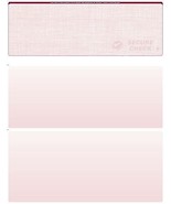 500 Blank Check Stock Paper - Check on top  Model 6589- Marble -Burgundy - $23.09