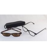 2 Pair Reading Glasses w/Leather Case &amp; Cleaning Cloths ~ Strength 1.5 o... - $17.76 CAD