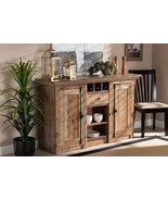 Landry Farmhouse Rustic 2-Door Dining Room Sideboard Buffet - $8,620.98 MXN