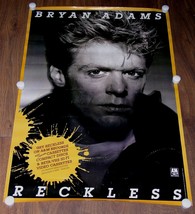Brian Adams Reckless Promo Poster Vintage 1984 A&amp;M Records - £31.44 GBP