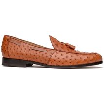 Aubiere Genuine Ostrich Quill Dress Loafer Cognac image 2