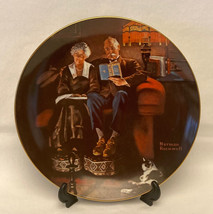 Norman Rockwell collector&#39;s plate Evening&#39;s Ease Edwin M Knowles decorative - £2.36 GBP