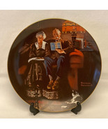 Norman Rockwell collector&#39;s plate Evening&#39;s Ease Edwin M Knowles decorative - $56.11 MXN