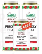 Snake Brand Prickly Heat Cooling Powder Original 2 x 280g + 140 g for FREE - £19.76 GBP