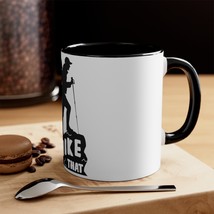 Custom Accented Two-Tone Coffee Mug | 11oz Ceramic | Colorful Contrast Interior  - £12.90 GBP