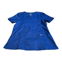 Cherokee Workwear Royal Blue NEW Woman’s Scrub Top Medium Nursing Unifor... - $23.36