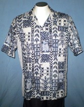Hawaii XL Button Down Hawaiian Shirt with Pocket Geometric Floral - £19.95 GBP