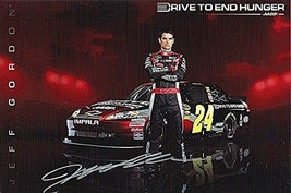 Autographed 2012 Jeff Gordon #24 Aarp / Drive To End Hunger Racing 6 X9 Nascar... - £63.58 GBP