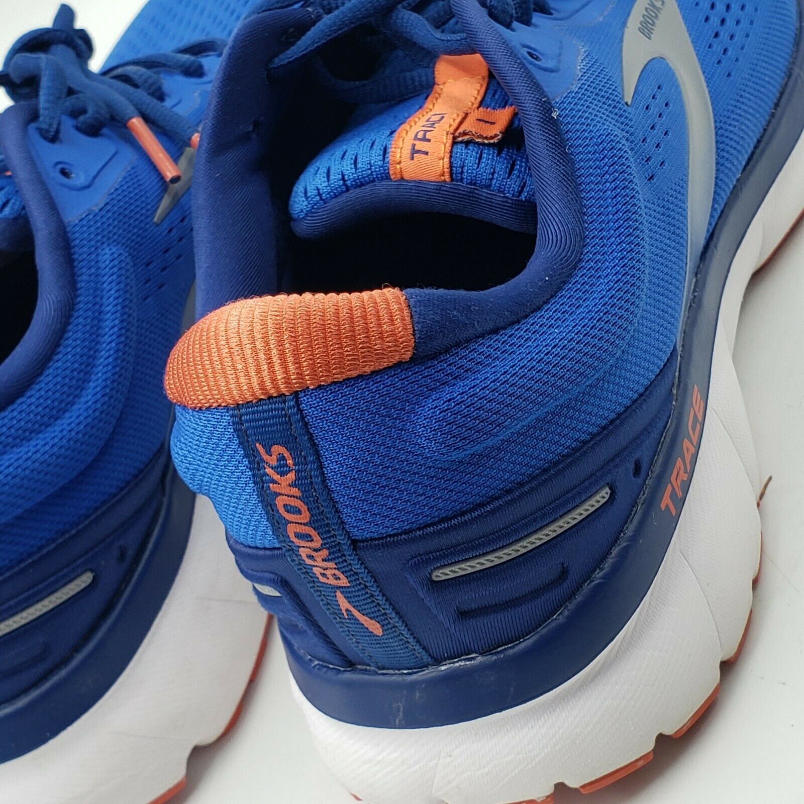 Brooks Men&#39;s M Trace 1 Road Running Sneakers Blue / Orange / White / Gra... - $64.99