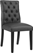 Modway MO- Duchess Modern Tufted Button Faux Leather Upholstered Parsons,, Black - £95.91 GBP