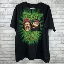 Cheech &amp; Chong Best Buds Stick Together Up In Smoke Men&#39;s XL Black T Shirt - $12.21