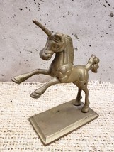 Vintage Brass Unicorn Paperweight 5” tall - $14.00