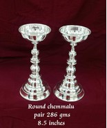 BIS HALLMARKED 925 Silver Round Diya - pure silver gift items - Return G... - $446.00+