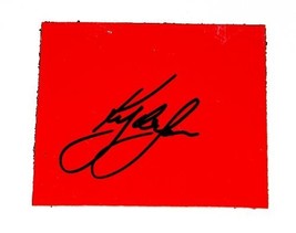 AUTOGRAPHED 2013 Kyle Larson #32 Nationwide Series (Red) 3X3 inch Piece ... - £59.83 GBP