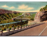 Highway 90 Crossing Pecos River Texas TX LInen Postcard T21 - £3.06 GBP