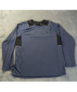 Spyder Active Mens Large Blue Pullover Long Sleeve polyester blend - $15.79