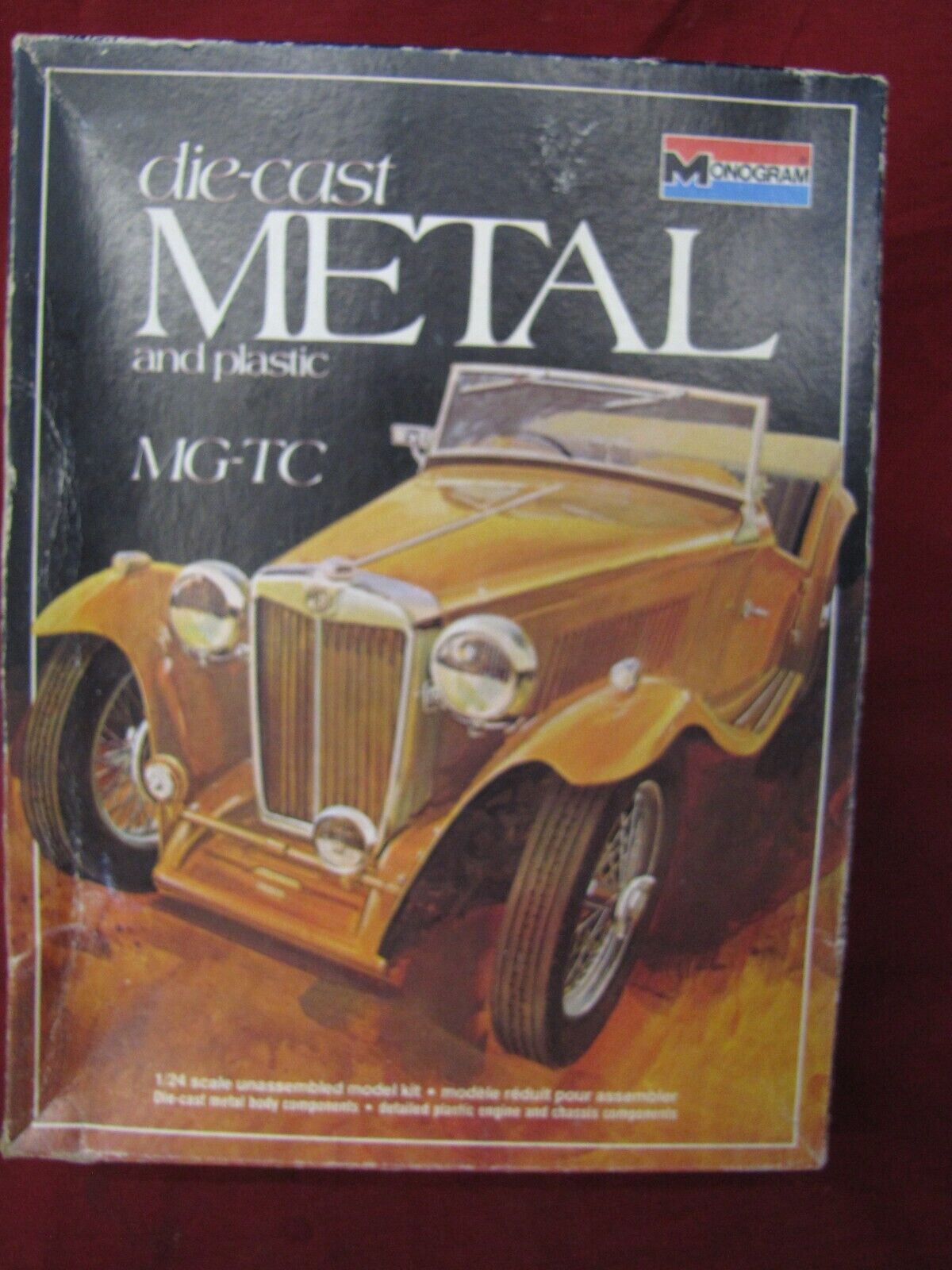 Vintage 1977 Monogram Diecast Metal And Plastic~MG-TC 1:24 Scale Model Kit - $29.69