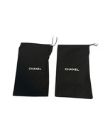 SET OF 2 Chanel Black Drawstring Dust Bag Travel Cover Storage Bag 8&quot; X 13&quot; - $534.03 MXN
