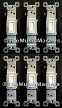 6X White Electric Toggle On/Off Power WALL LIGHT SWITCH Residential Repl... - $18.04