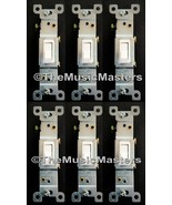 6X White Electric Toggle On/Off Power WALL LIGHT SWITCH Residential Repl... - £14.11 GBP