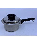 Vintage Chef&#39;s Ware Stainless Steel 18-8 Triple Ply 2.5 Quart Saucepan w... - £46.59 GBP