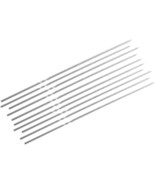 10pc 16&quot; Flat Stainless Steel Kabob Skewers,Reusable BBQ Barbecue Skewer... - $12.86
