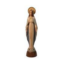 Vintage Madonna Figurine Mother Mary Open Arms Made In Italy Plastic Catholic - £23.40 GBP