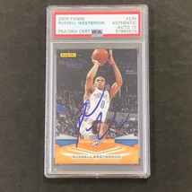 2009-10 Panini #234 Russell Westbrook Signed Card Auto 10 PSA/DNA Okc Thunder - £707.95 GBP