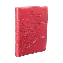 Pink Lux-leather Journal With God Matt 19:26 Christian Art Gifts (Designer) - £10.69 GBP