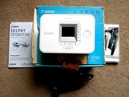 Canon Selphy CP740 Compact Photo Printer w/AC Adapter - £23.34 GBP