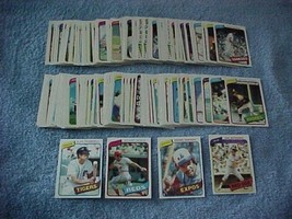 Lot of 165 Topps 1980 Baseball cards -  Excellent Condition - £7.82 GBP