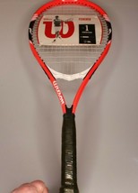 NEW Wilson Adult Tennis Racket~Roger Federer~Series 1 Starter Player~Size 4 3/8" - £15.57 GBP