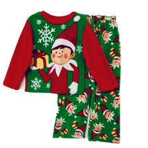 The Elf On The Shelf Boys Size 4 Plush Micro Fleece Pajamas American Marketing - £13.54 GBP