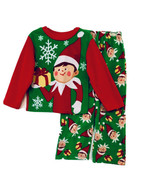 The Elf On The Shelf Boys Size 4 Plush Micro Fleece Pajamas American Mar... - £13.54 GBP