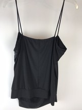 Cami Top Zenobia Womens 3X Sleeveless Beaded Stretch Pullover Black USA VTG - £11.31 GBP