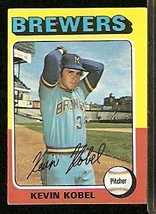 Milwaukee Brewers Kevin Kobel 1975 Topps Baseball Card 337 ex/em - £0.39 GBP