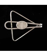 Antique sterling Silver Tie Clip Vintage money clip Engraved GIP initial... - £86.91 GBP