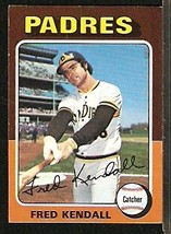 San Diego Padres Fred Kendall 1975 Topps Baseball Card 332 vg - £0.39 GBP